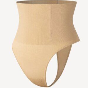 *viral* ComfyCo Sculpting Tummy Control Thong L Tan